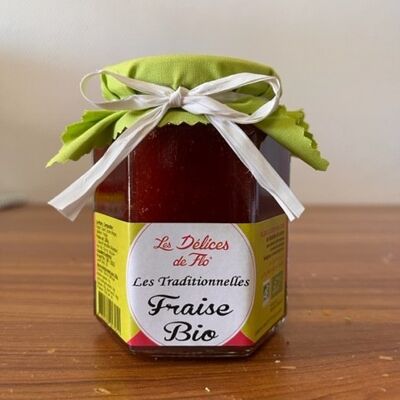 CONFITURE FRAISE BIO 280G CERTIFIE FR-BIO-01