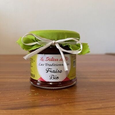 ORGANIC STRAWBERRY JAM 130G CERTIFIED FR-BIO-01