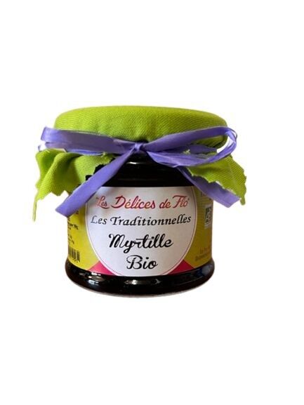 ORGANIC BLUEBERRY JAM 130G CERTIFIED FR-BIO-01