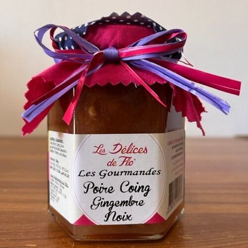 CONFITURE POIRE COING GINGEMBRE NOIX 290G