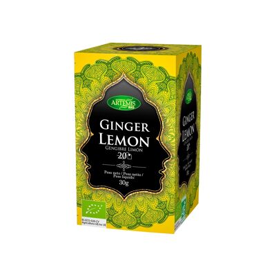 Caja Infusión Jengibre Limón -ECO- 30g/Ginger Lemon -ECO- Tea bags 30g