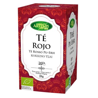 Caja Infusión Té Rojo -ECO- 28g/Pu-Erh -ECO- Tea bags 28g