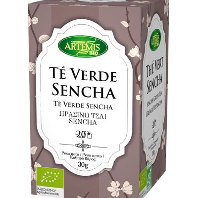 Caja Infusión Té Verde Sencha -ECO- 30g/Sencha Green -ECO-  Tea bags 30g