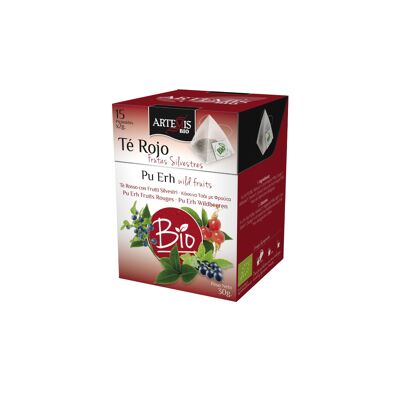Pirámide infusión Té Rojo Frutas Silvestres -ECO-/Wild Fruits Pu erh pyramid tea bags -ECO-