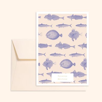 Fische-Postkarte