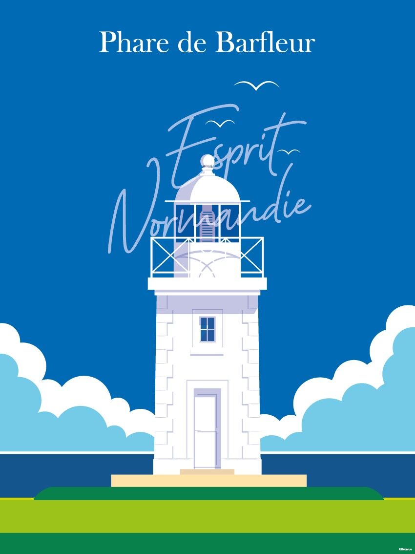 Barfleur-Leuchtturm-Postkarte