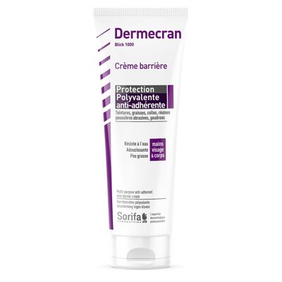 Dermscreen - Protección antiadherente multiusos - Crema barrera protectora de la piel para profesionales - Tubo 125 ml