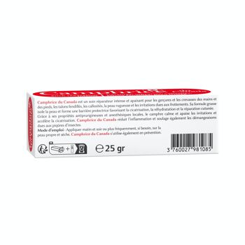 CAMPHRICE® DU CANADA – Stick réparation intense – Gerçures, crevasses, callosités, talons fendillés, peau irritée - Stick 25 gr 4