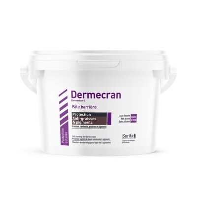 Dermscreen - Multi-purpose protection against grease and pigments - protective barrier paste for professional use - 2 kg jar