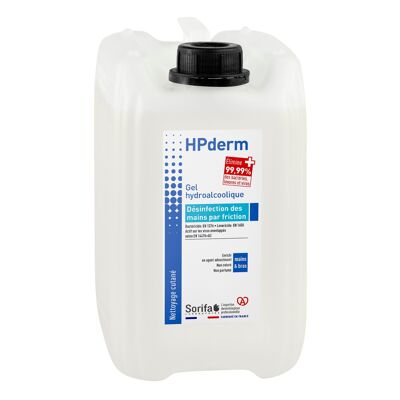 HPderm® Gel Hydroalcoolique - Désinfection des mains par friction  - Bidon 5L