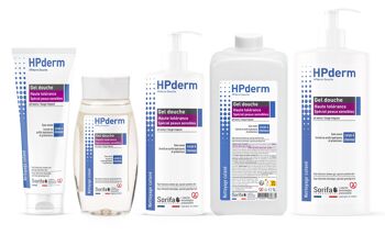 HPderm® Gel Douche Haute tolérance- Formule haute tolérance pour peaux sensibles et cheveux fragilisés - Flacon 1L 4