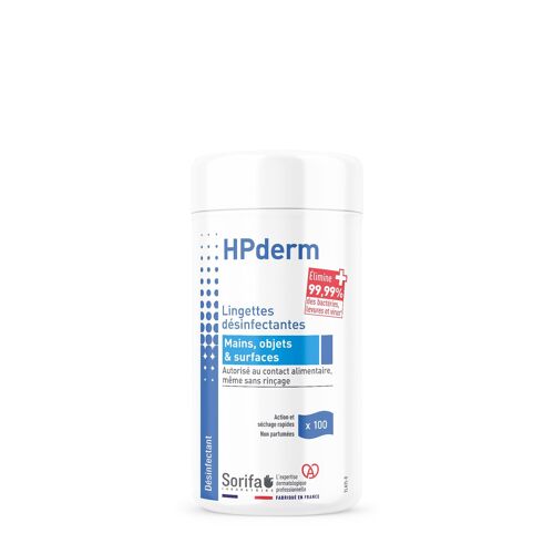 HPderm Lingettes désinfectantes - Boite de 100