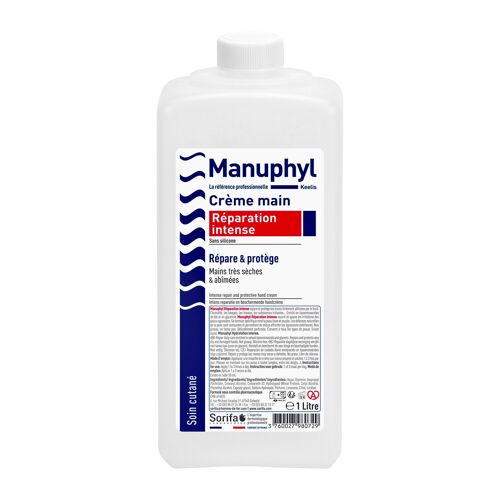 Manuphyl® Réparation Intense - Crème main hydratante et protectrice –  Flacon 1 Litre