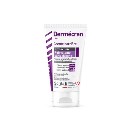 Dermécran - Protection polyvalente sans silicone- crème barrière de protection de la peau destiné aux professionnelles - Tube 50 ml