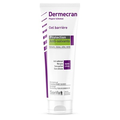 Dermscreen - Protección antidisolvente - Crema barrera protectora para uso profesional - Tubo de 125 ml