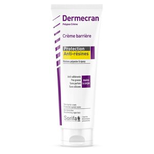 Dermécran - Protection Anti-résines - crème barrière de protection pour utilisation professionnelle - Tube 125 ml