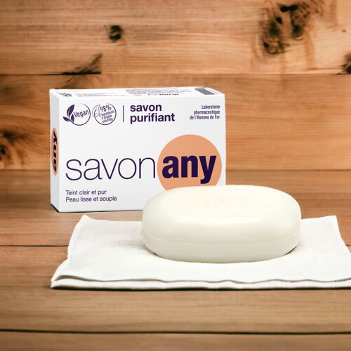 Savon antiseptique 100% végétale Any - Pain 100 gr