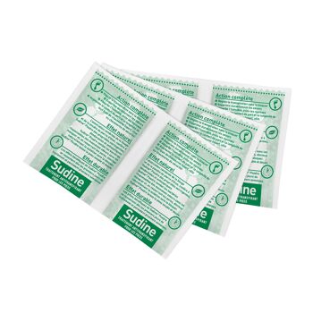 SUDINE Poudre - Traitement antitranspirant pour les pieds - Présentoir de 12 boites de 6 sachets doubles 3