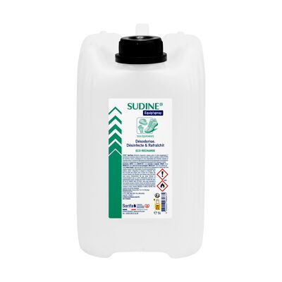 SUDINE EQUIP'SPRAY ECO - REFILL - Contenitore 5L - Disinfettante per tutte le attrezzature