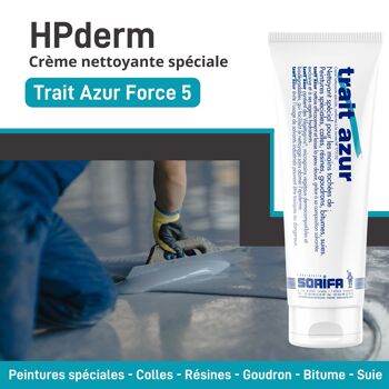 HPderm® Crème aux Végétogrins FORCE 5- crème nettoyante avec solvants et avec charges végétales non abrasives  - salissures extrêmes– utilisation professionnelle – Tube 125 ml 4