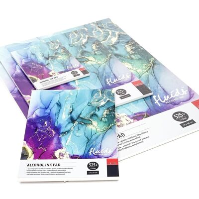 Alcohol Ink Paper, 15 bound sheets, 525g/m² 17 x 24 cm