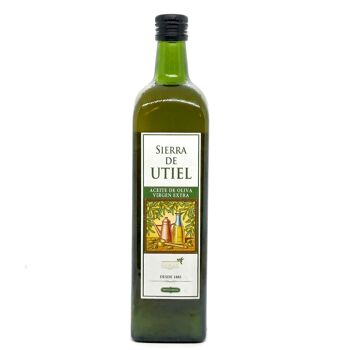 Huile d'Olive Extra Vierge Bouteille en Verre de 1L - Sierra de Utiel, 100% Origine Naturelle Espagne 2