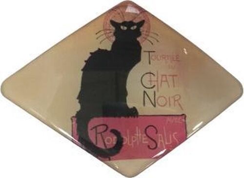 Hairclip superior quality 8 cm - Poster Black Cat (Chat Noir) Paris, made in France clip