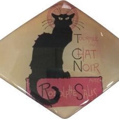 Hairclip superior quality 8 cm - Poster Black Cat (Chat Noir) Paris, made in France clip