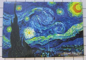 Koelkastmagneet Vincent van Gogh - Sterrennacht 1