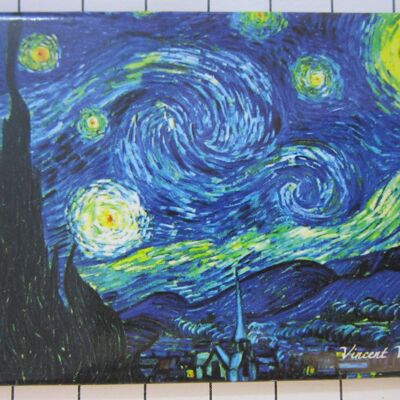 Koelkastmagneet Vincent van Gogh - Sterrennacht