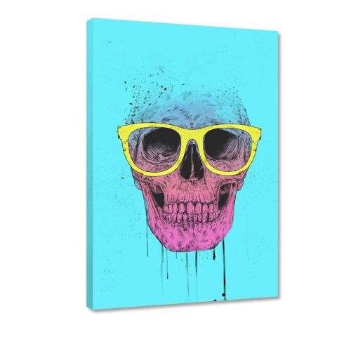 Pop Art Skull With Glasses
