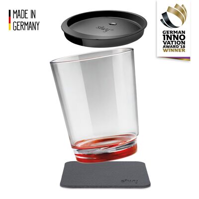 Magnetic drinking cup Triple, Ready Red