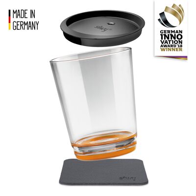Magnetic drinking cup Triple, Hup Orange