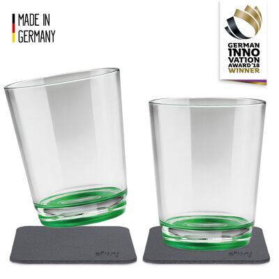 Magnetic Drinking Cups (Set of 2), Sour Green