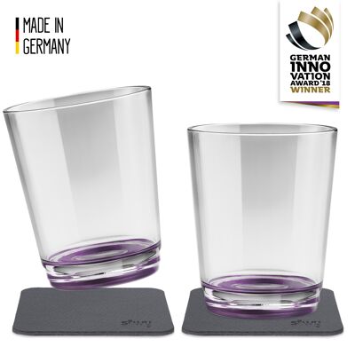 Magnetic drinking cups (set of 2), Very Berry