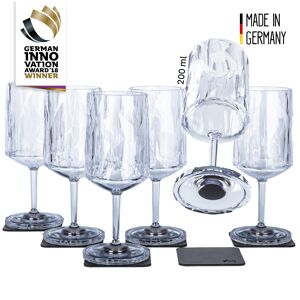 Verres magnétiques en plastique WINE (lot de 6) high-tech / 0,2 l