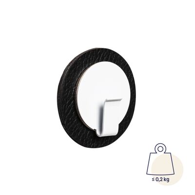 Magnetic hook "CLEVER" WHITE incl. metal nano gel pad BLACK