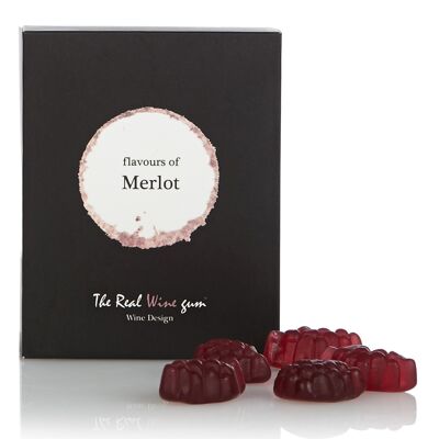 Gelatine di vino rosso con uva Merlot