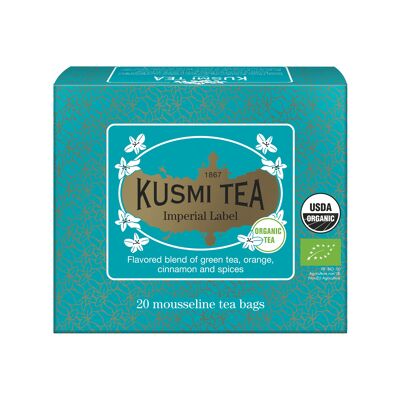 Organic Imperial Label  - Box of 20 muslin tea bags - 40gr/1.4oz.