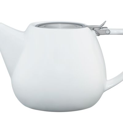 T.TOTEM white matte porcelain teapot 1,1L (37 oz) with filter