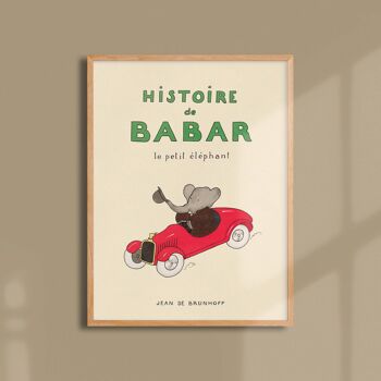 Affiche 30x40 - Histoire de Babar 1