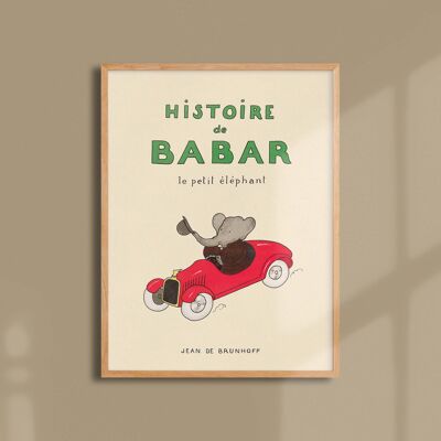 Póster 30x40 - Historia de Babar