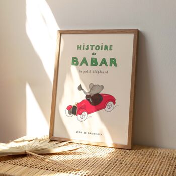 Affiche 30x40 - Histoire de Babar 2