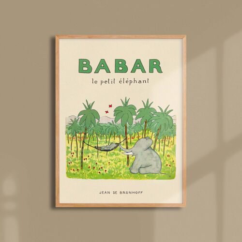 Affiche 30x40 - Babar le petit éléphant
