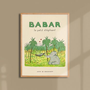 Affiche 30x40 - Babar le petit éléphant 1