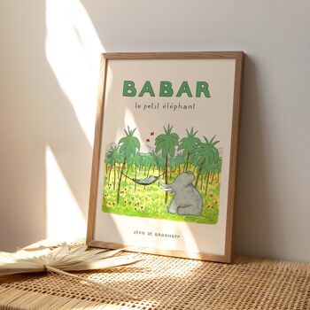 Affiche 30x40 - Babar le petit éléphant 2