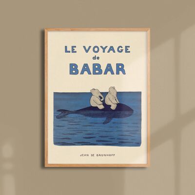 Affiche 30x40 - Le voyage de Babar