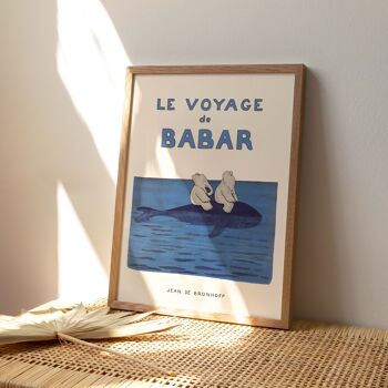 Affiche 30x40 - Le voyage de Babar 2