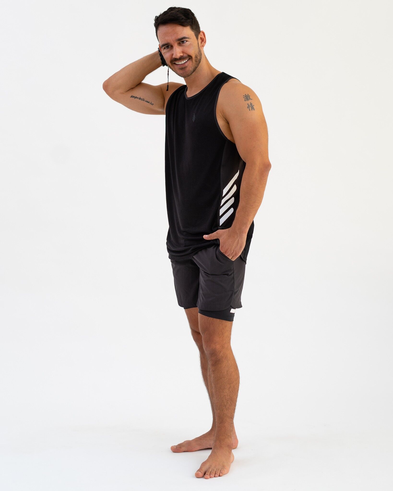 Mens yoga hot sale tank top