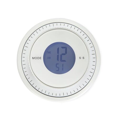 Minuteur et horloge / Minutero & Reloj COMBI BLANCO 2XAAA